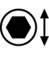 Invändig sexkant Diameter  (mm)