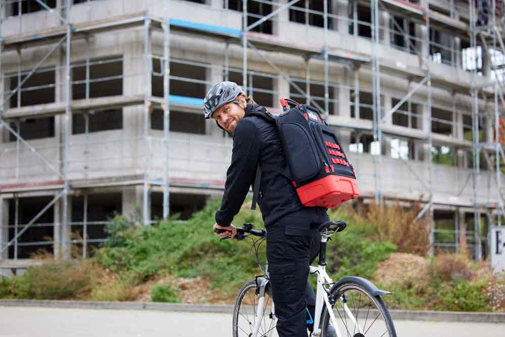 Tool backpacks for electricians an mechanics