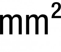 Area stripped, cross section min – max (mm²)