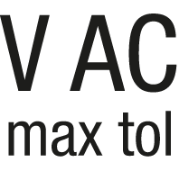 Max. tolerated voltage (V)